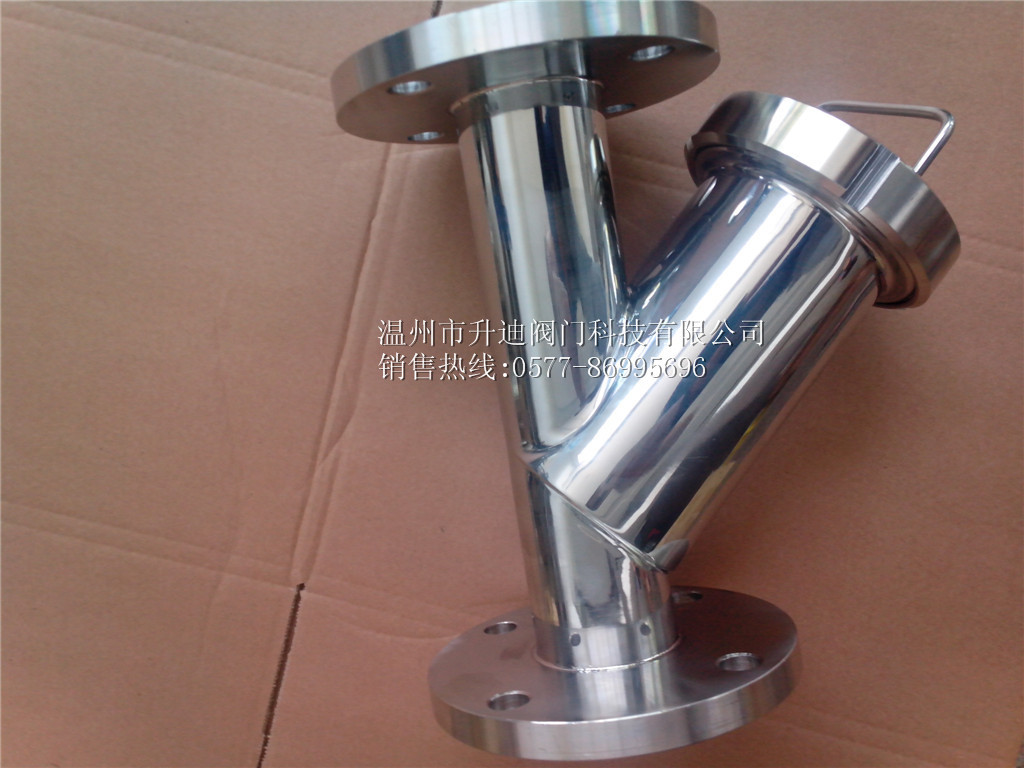 德标不锈钢y型过滤器专业出售 卫生级y型焊接过滤器