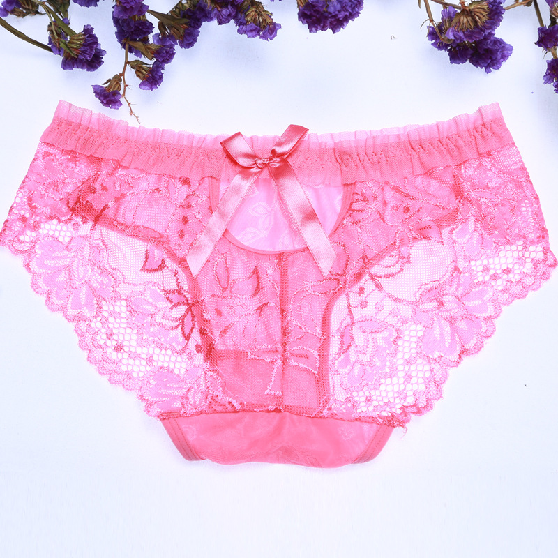 【超性感网纱透明女士内裤 蕾丝诱惑女式短裤
