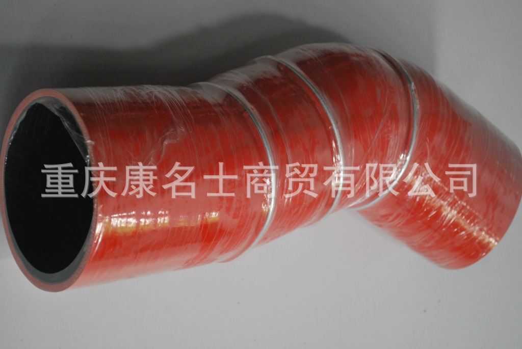 异型胶管KMRG-399++500-解放胶管1119050-D858-内径100X硅胶异形管,红色钢丝3凸缘3Z字内径100XL410XL350XH200XH270-6