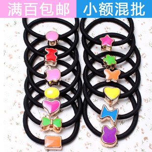义乌小商品批发 滴油皮筋大头绳头圈发圈 淘宝地摊货源 2元店饰品