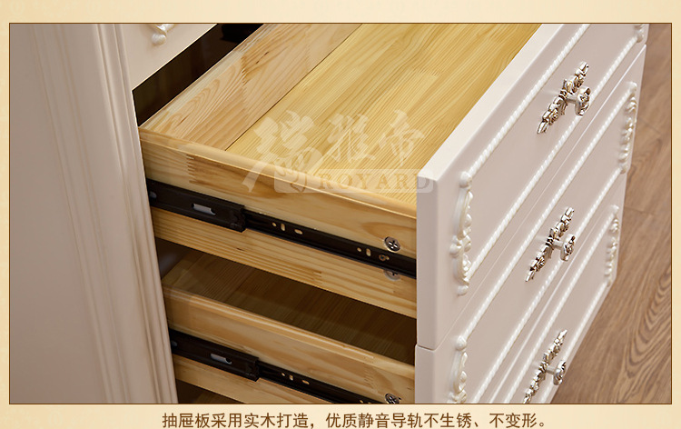 厂家批发 欧式实木雕花四斗柜 实木储物柜法式客厅配大小户型家具