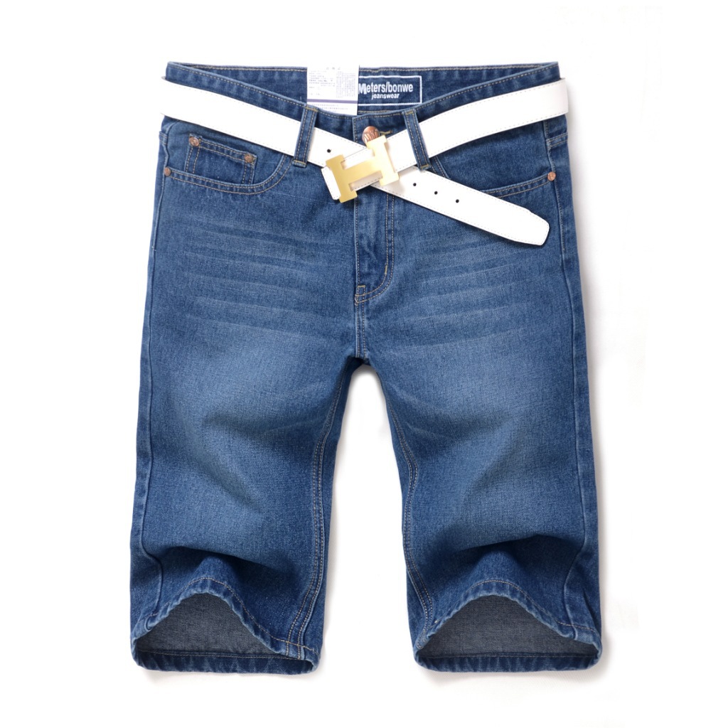 夏季美邦男装<em>牛仔</em>裤男<em>牛仔短裤批发</em>牛仔中裤五