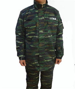 厂家直销新款虎斑特战服豹纹迷彩冬作训服07-13特战特种兵迷彩服