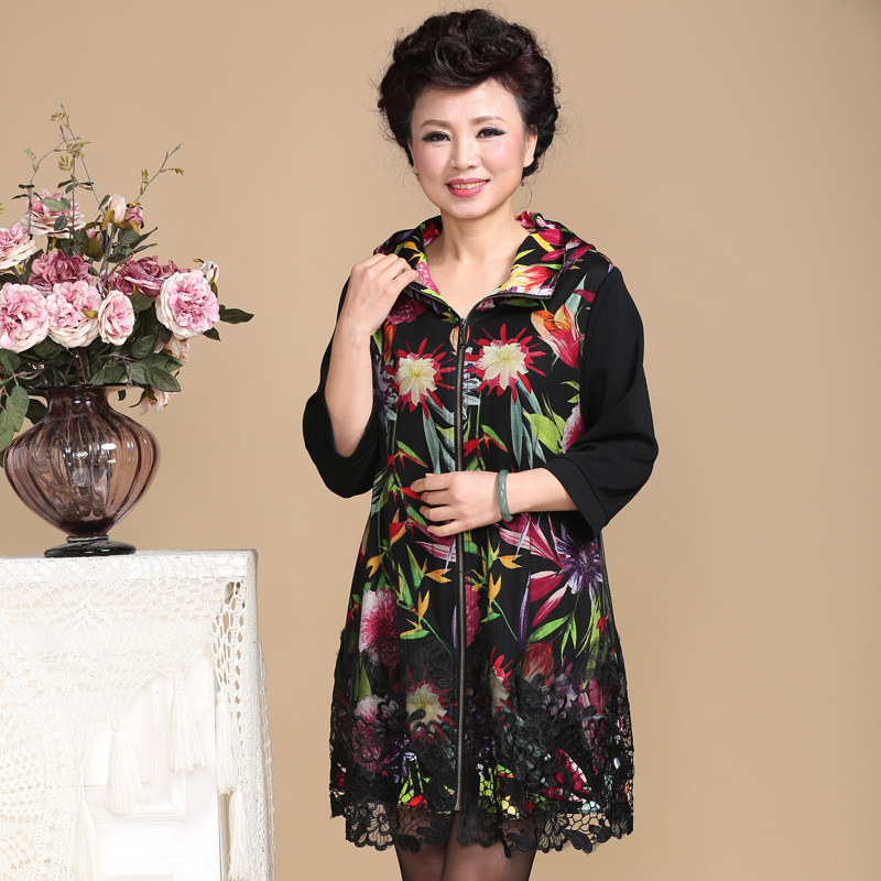 艾斯丽娜 2014<em>中年女装</em>妈妈<em>外套春秋</em>中老年时