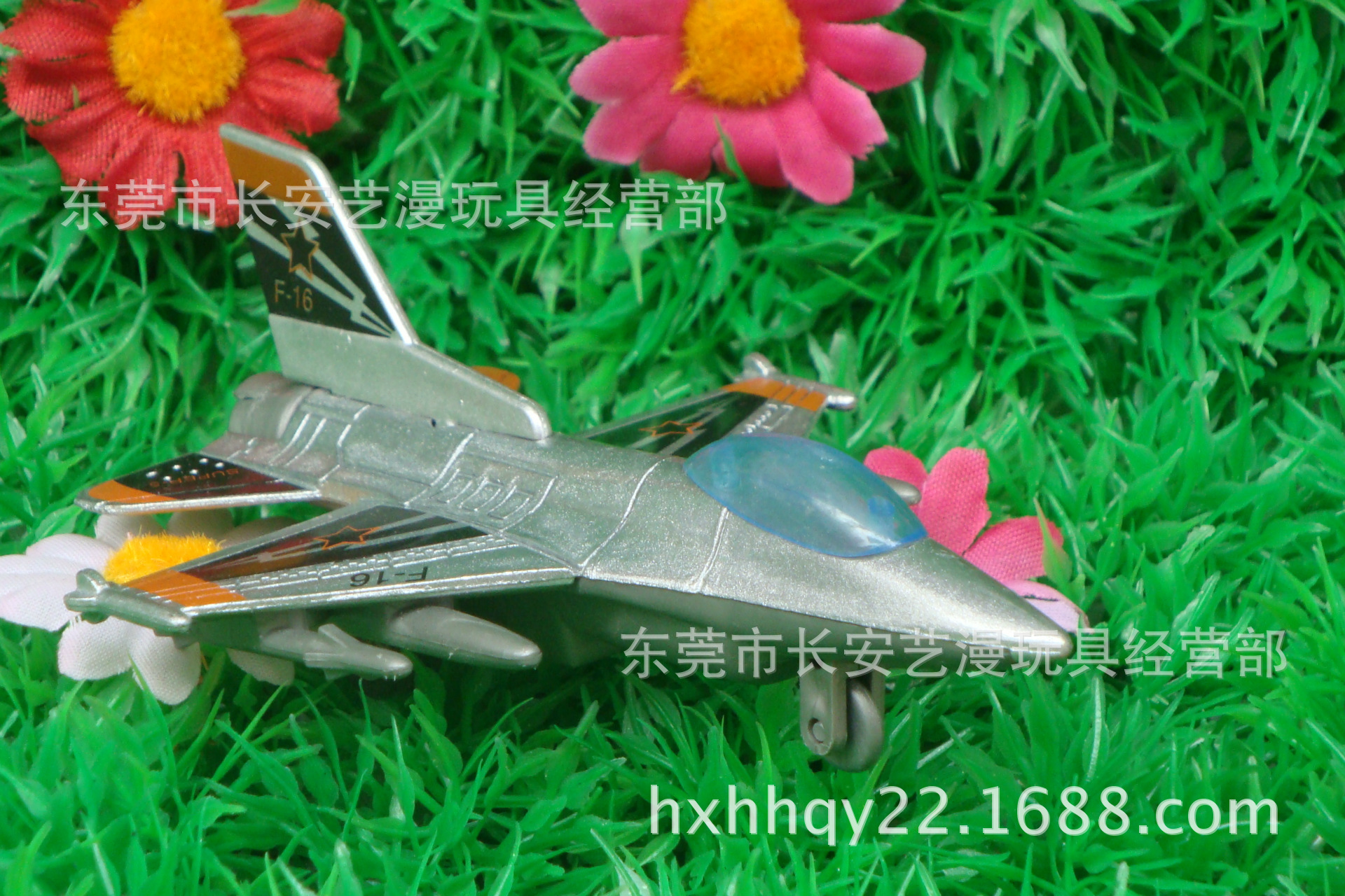 航空模型-合金军事回力战斗飞机 F16 T50-航空