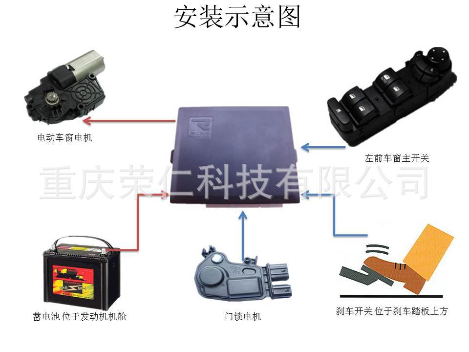 车窗控制器示意图