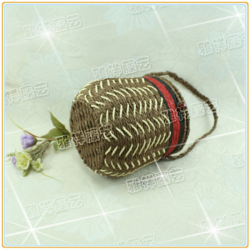 植物藤编茶叶包装罐