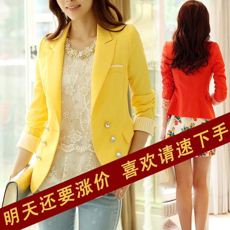 1965#修身小西服长袖小外套2013<em>春秋装</em>新款