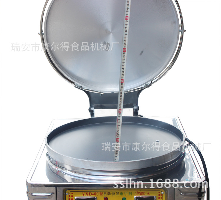供应yxd-80型自动恒温电饼铛 商用烙饼机自动恒温煎烤饼机