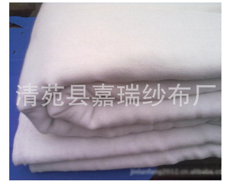 本白方格双层纱布_06