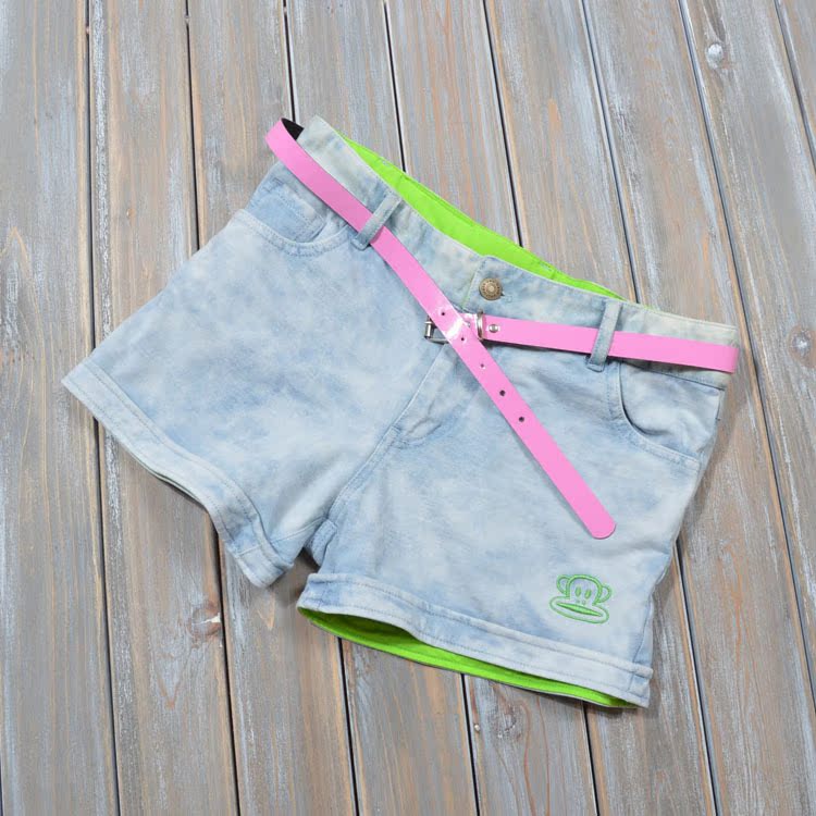 <em>批发 14</em>专柜款水洗磨白牛仔<em>短裤</em> <em>女士</em>百搭休闲