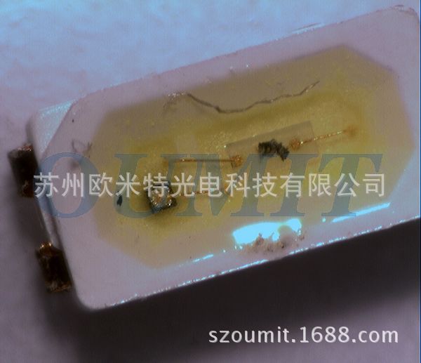 贴片式LED晶粒污损缺陷外观视频显微镜检查 (2)