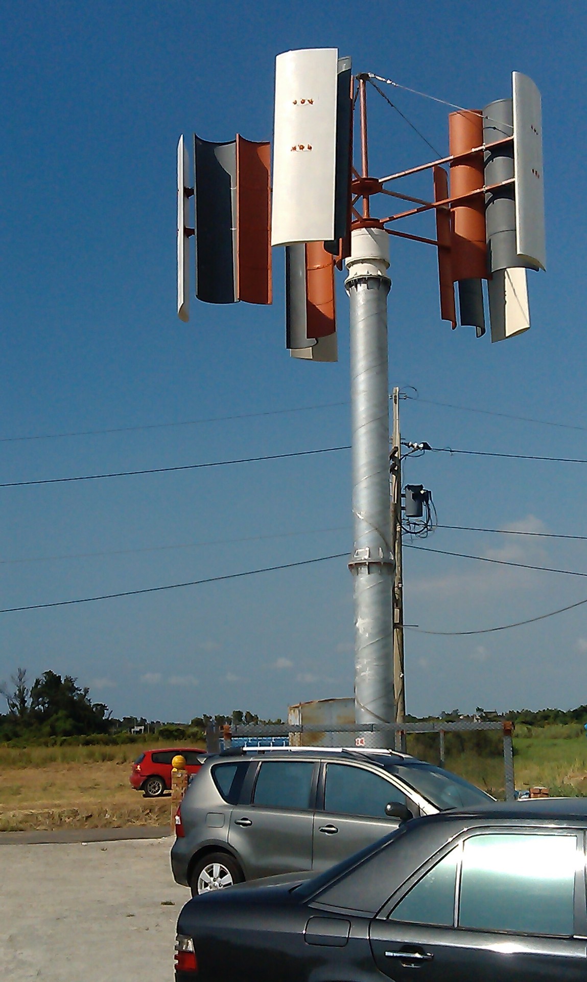 抗拒台风威马逊·麦德姆的垂直轴风力发电机