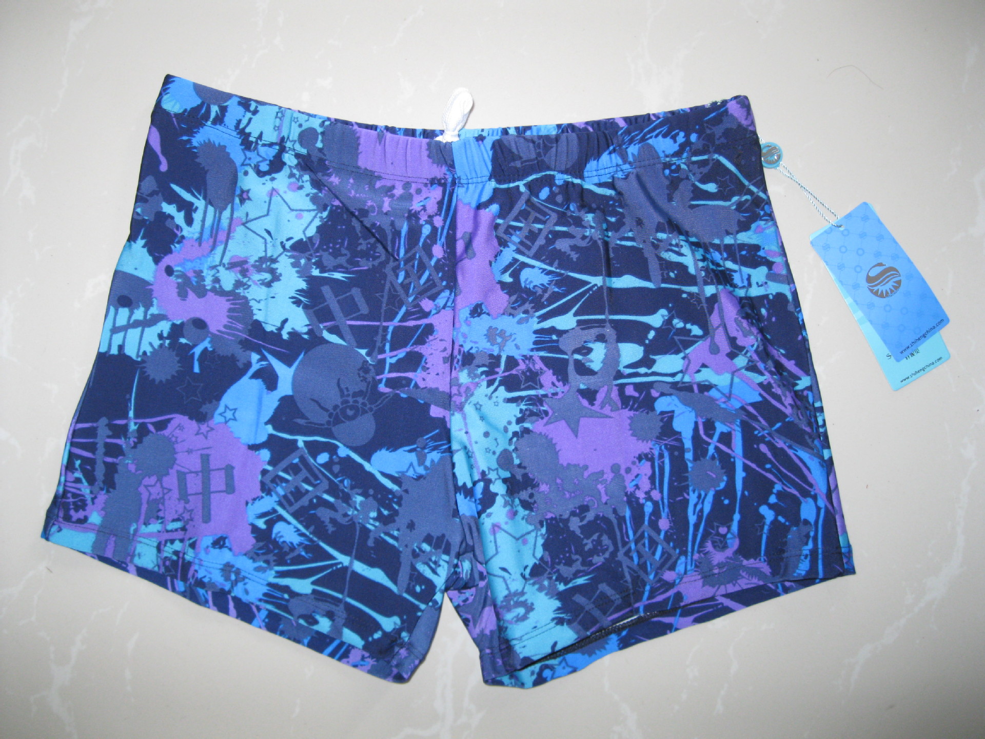 【温泉泳裤 三分泳裤花色游泳裤\/男士平角泳裤 厂家直销低价泳裤】价格,厂家,图片,男泳装,义乌市志恒服饰有限公司-马可波罗网