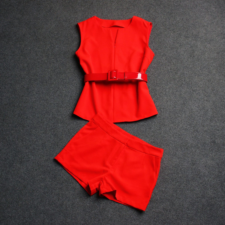 批发采购<em>女式</em>休闲<em>套装</em>-A28071009欧美V领大