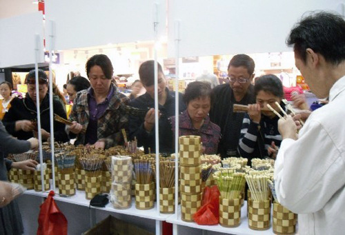 筷子销售现场