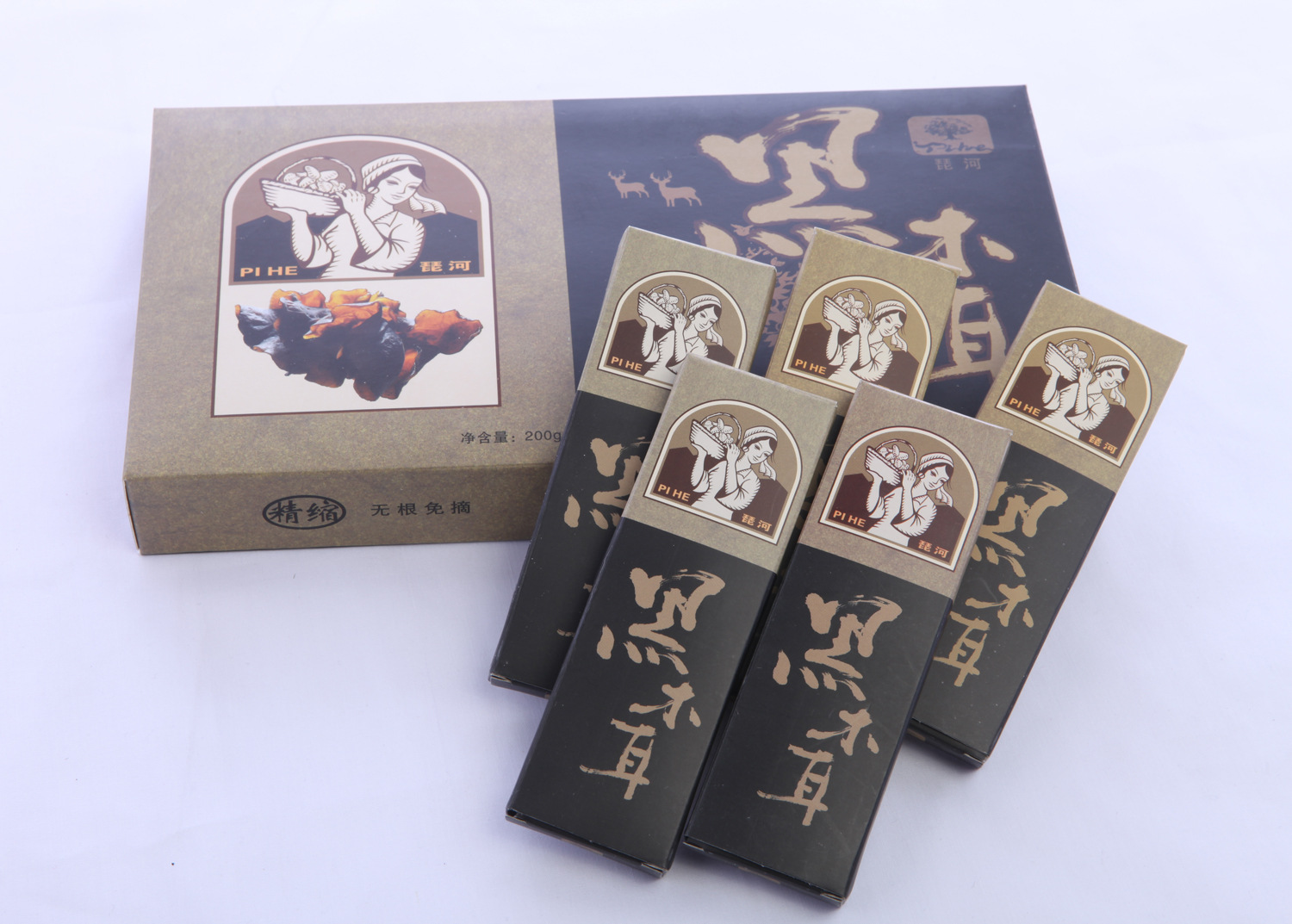 河野山珍 东北干货黑木耳 长白山压缩黑木耳干