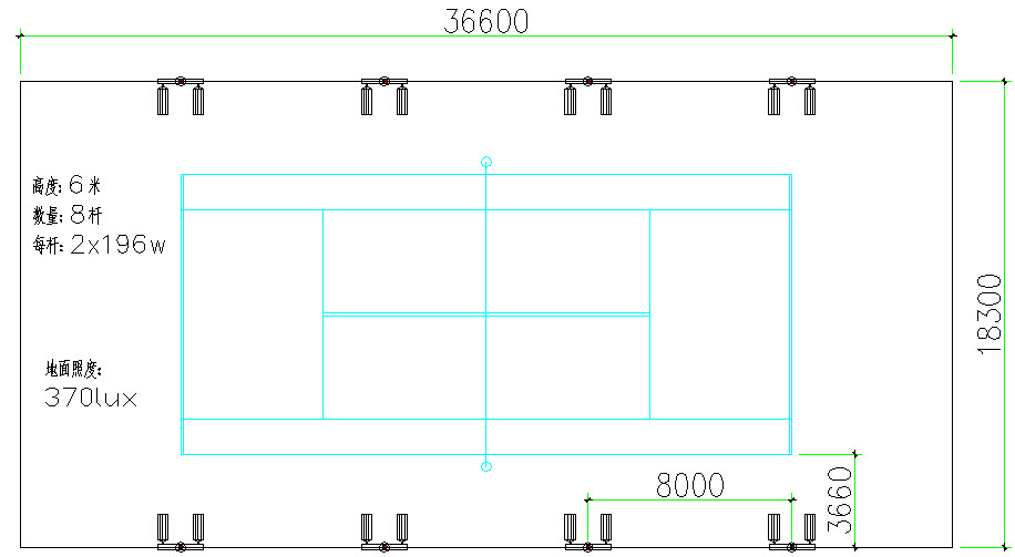 网球场led照明灯 网球场照明灯设计方案