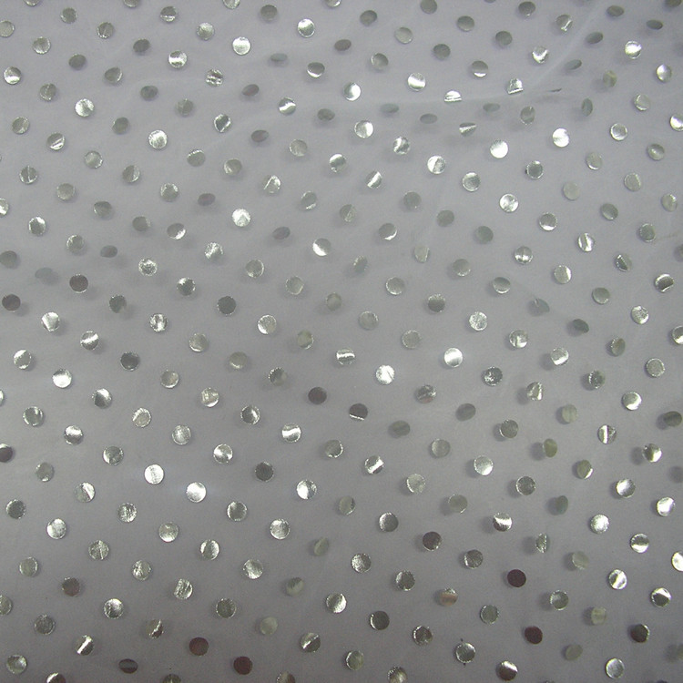 加密紗小圓點燙銀1