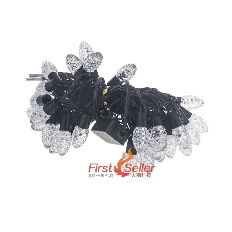 速卖通货源 彩光 欧规 4米40灯七彩透明水晶玉