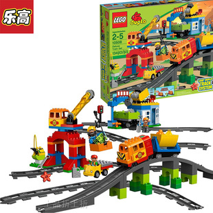 正版乐高lego 得宝积木拼插积木玩具 火车套装10508火车玩具2岁