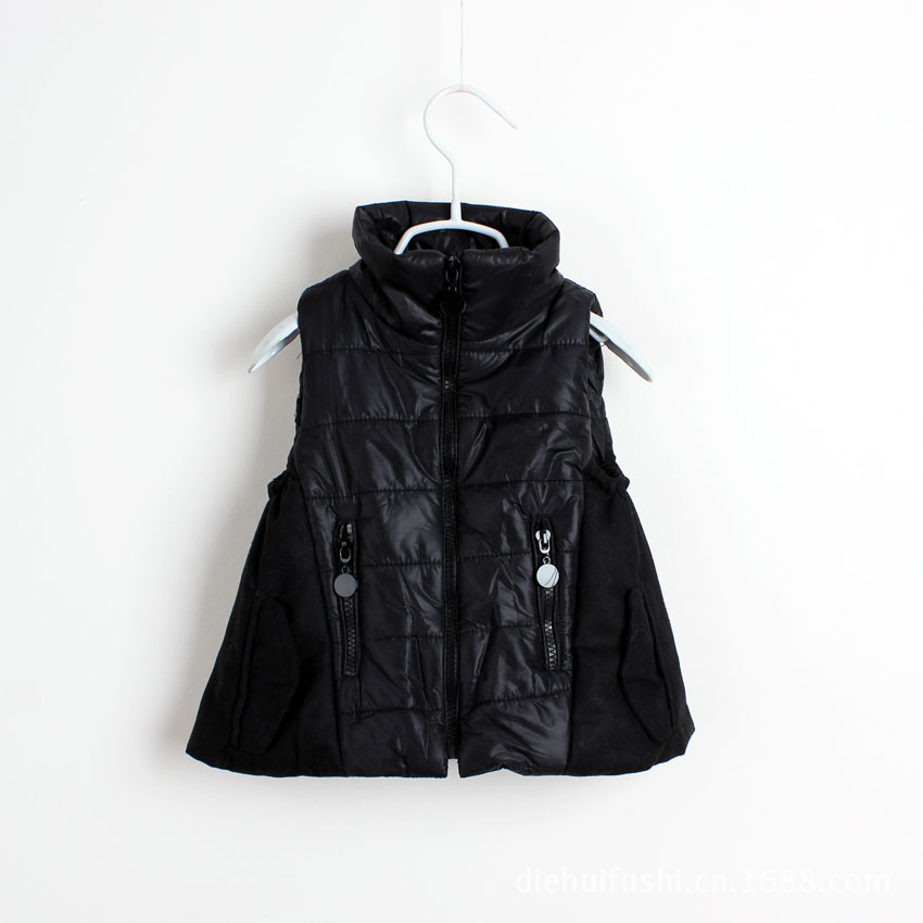 外贸童装棉背心批发 新款品牌<em>儿童</em>加厚<em>立领棉</em>