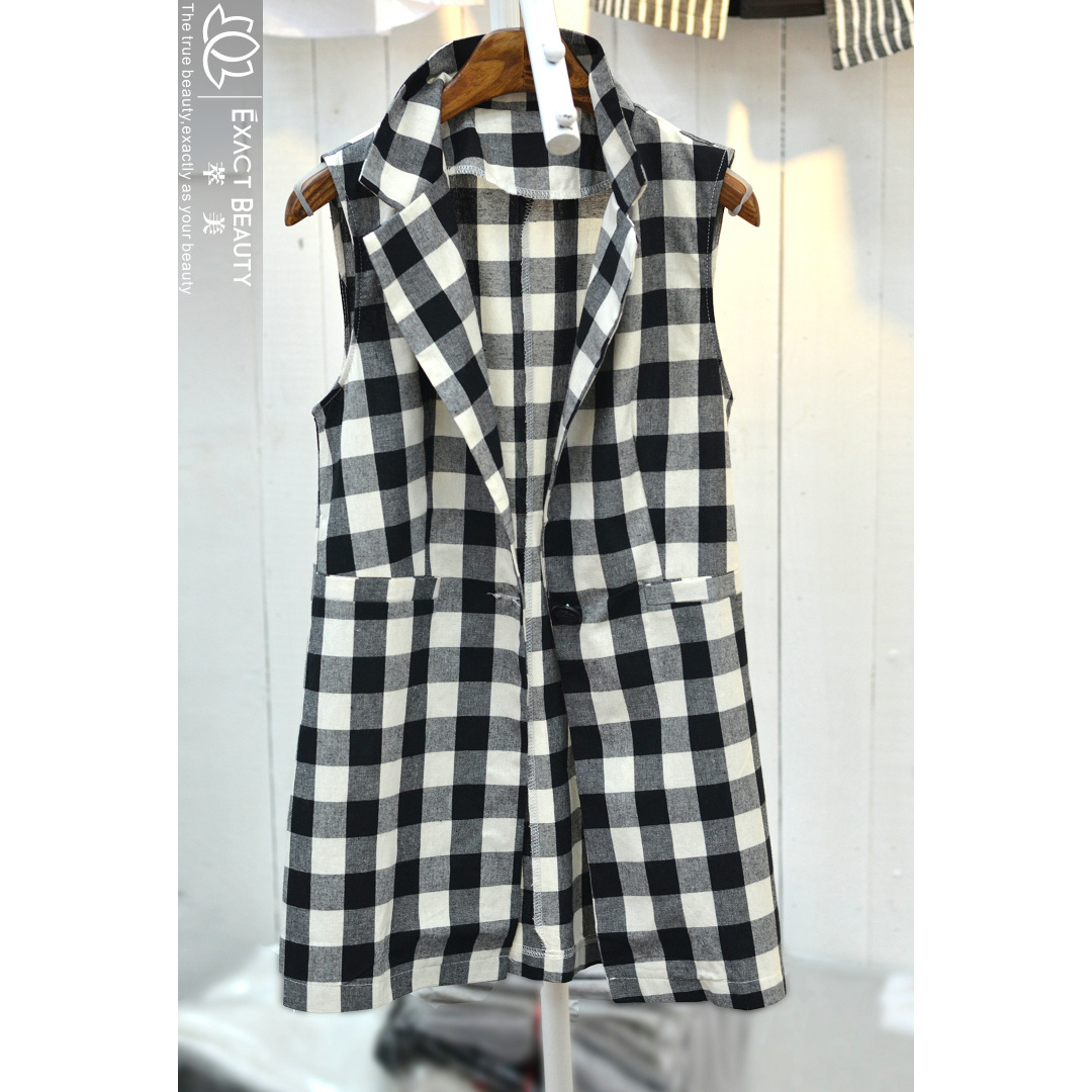 8D67 2014新款秋装<em>欧洲站</em>实拍女士<em>爆款</em>格子马