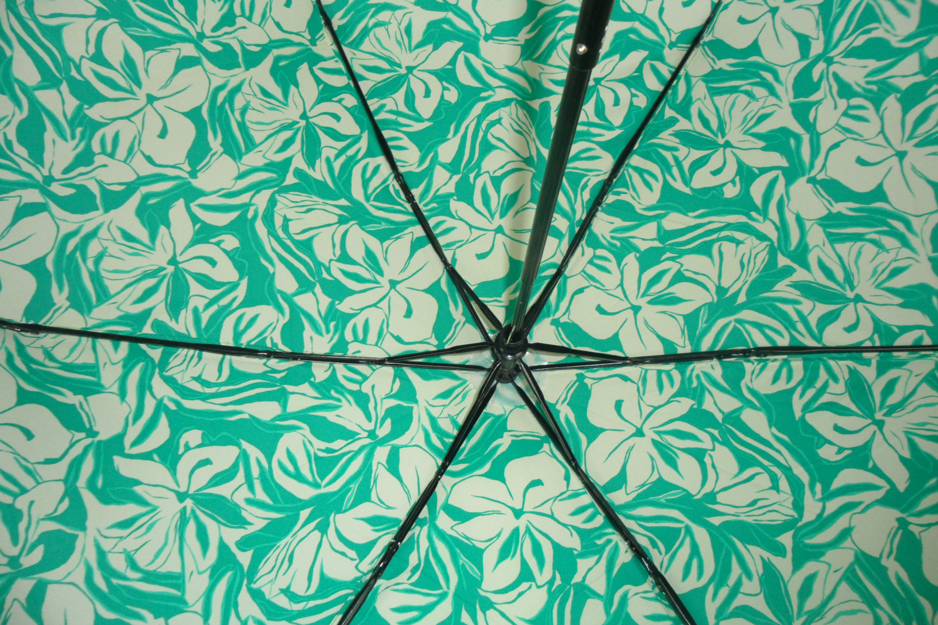 【厂家供应热转印三折包皮弯柄晴雨伞女士用碎