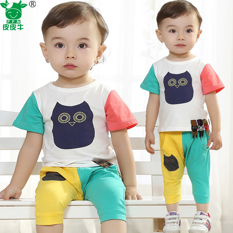 2014新款夏装<em>童装</em> 宝宝帅气<em>夏季短袖短裤</em>运动