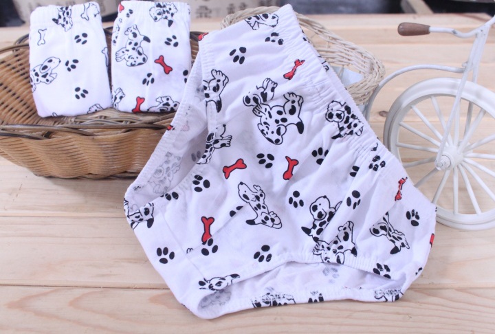 【批发供应儿童<em>内裤</em> 卡通<em>斑点</em>狗三角<em>内裤</em> 纯棉