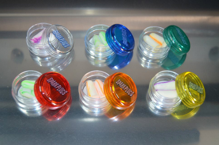 听力防护-品牌炫彩防噪音耳塞 单对塑料盒装六