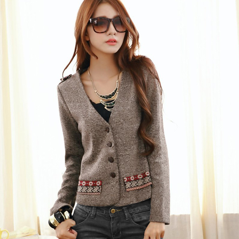 (模特实拍)<em>2014女装</em>春装韩版小西装<em>外套</em>开衫 