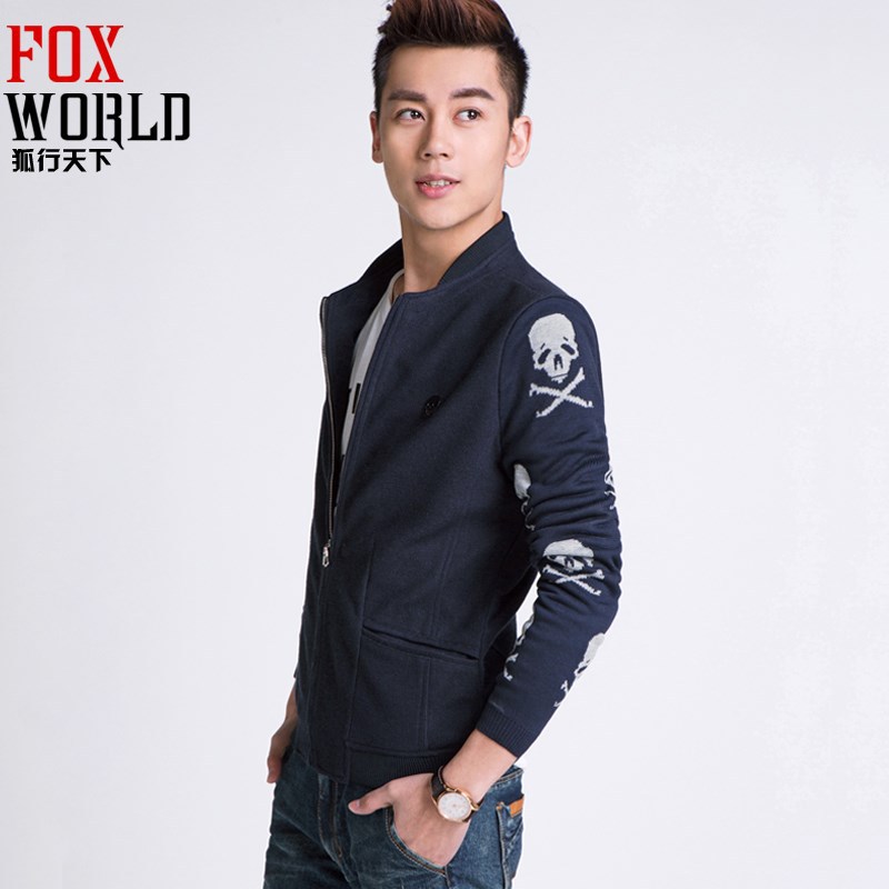 2014春装新款秋冬装韩版修身 男式<em>夹克男士外</em>