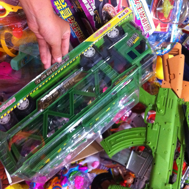 婴幼儿教具-宝乐星双层车超级大卡车大拖车惯