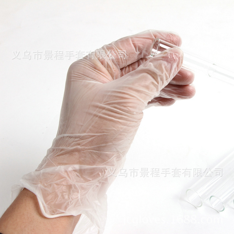 手部防护-带粉聚乙烯手套一次性PVC手套一次