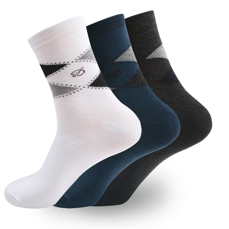 正品春秋加厚中统全棉百搭商务防臭吸汗男袜子 厂家批发 图片_高清大图 - 阿里巴巴