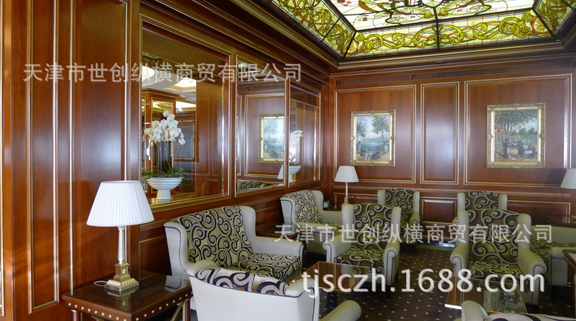 护墙板-天津厂家定做别墅家具烤漆家具 欧式木