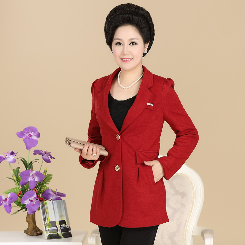 2014新款中年妈妈装秋冬装长袖外套 中老年女