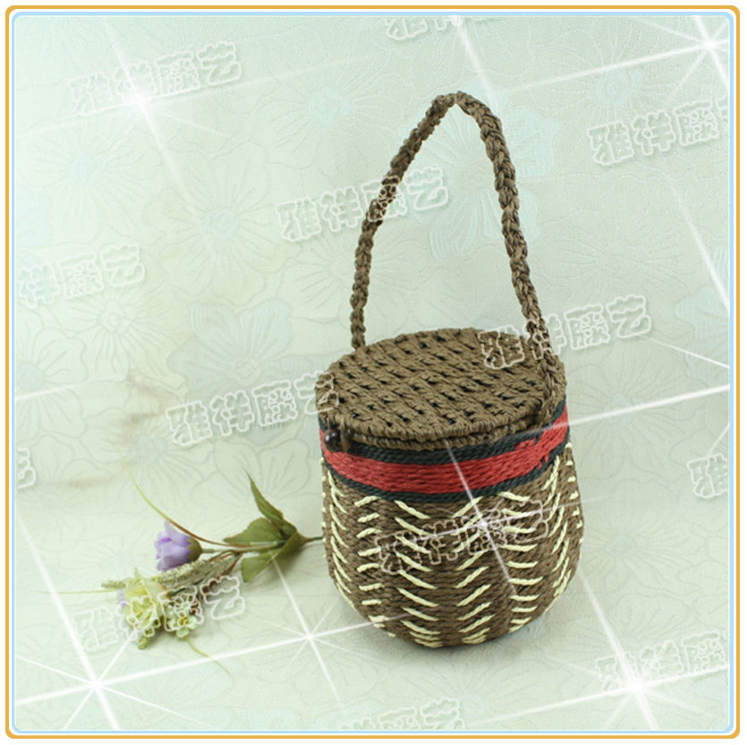 植物藤编茶叶包装罐