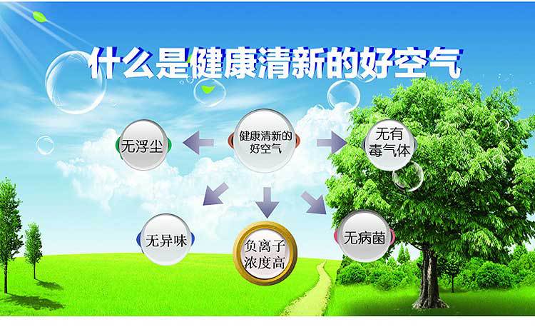 pure air(普爱尔)玉兔1号负离子空气净化器健康仪 办公室家用除烟尘