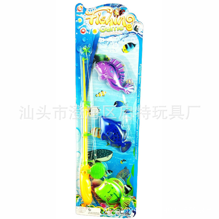 夏季热销玩具,儿童户外过家家钓鱼玩具,海底世界立体双面海洋鱼类
