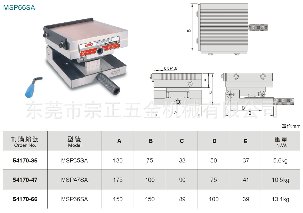 gin精展微调式正弦磁台磁盘54170-35,msp35sa