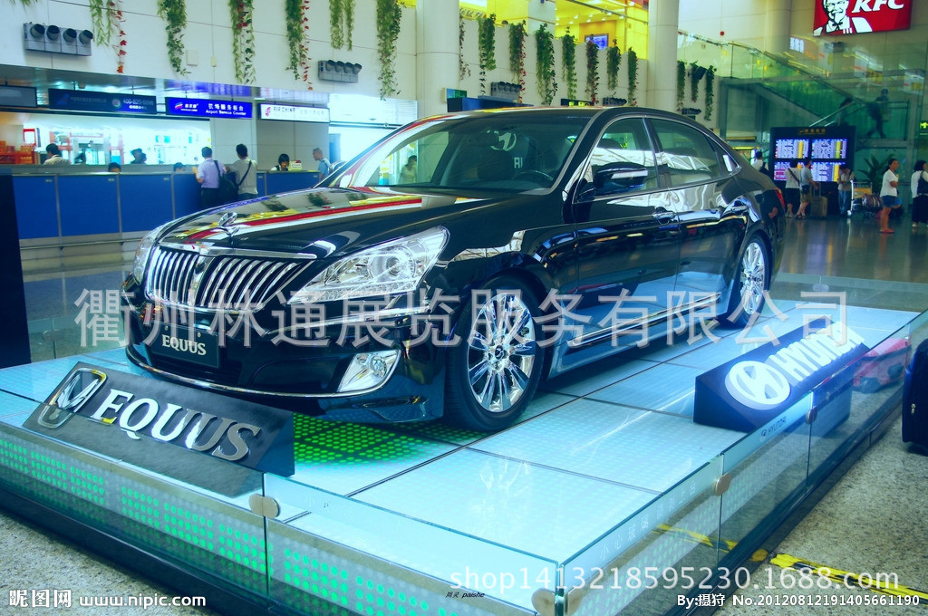 上海广州车展北京杭州深圳展厅玻璃地台,汽车车展地台,旋转地台