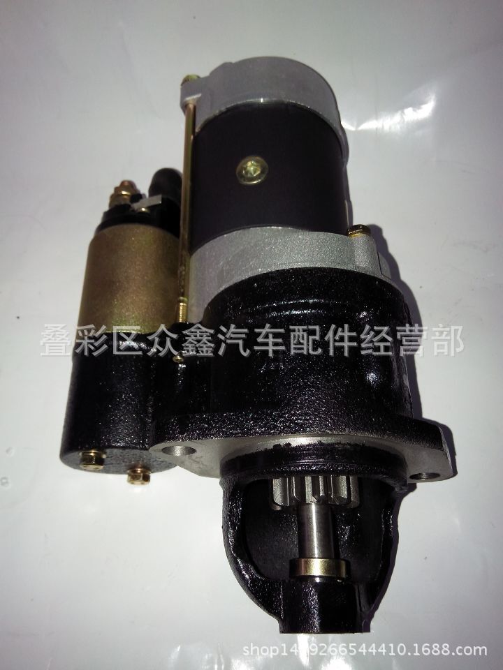 单缸柴油机农用车139j起动机马达 12v 10齿上海华佳