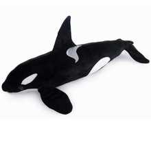仿真海洋动物毛绒玩具鲸鱼虎鲸抱枕适合海洋馆影楼摄影装饰