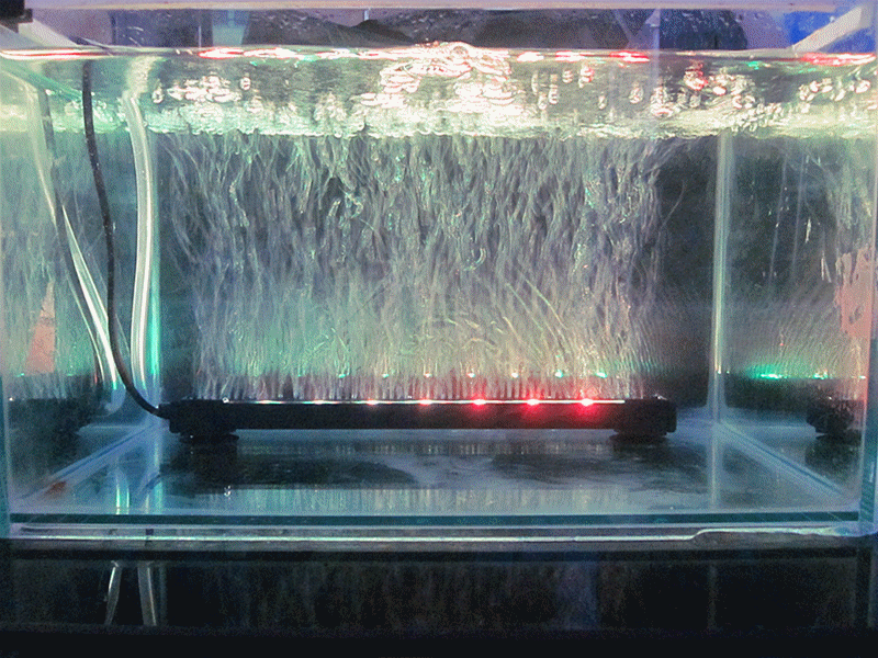 厂家直销 led遥控变色气泡灯 鱼缸水族潜水灯 led观赏鱼火焰灯