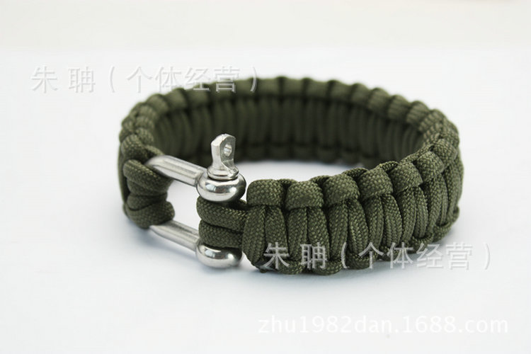 伞兵绳求生手链手环 七芯伞绳逃生绳子捆绑绳索手镯户外用品