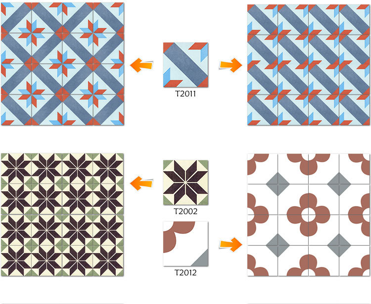 特星厂家直销 千款小花砖陶瓷地砖手绘手工砖个性瓷砖