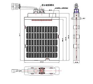 ptc电加热器 电动汽车 宏业pfj-4/350bt加热器 pwm控制加热器