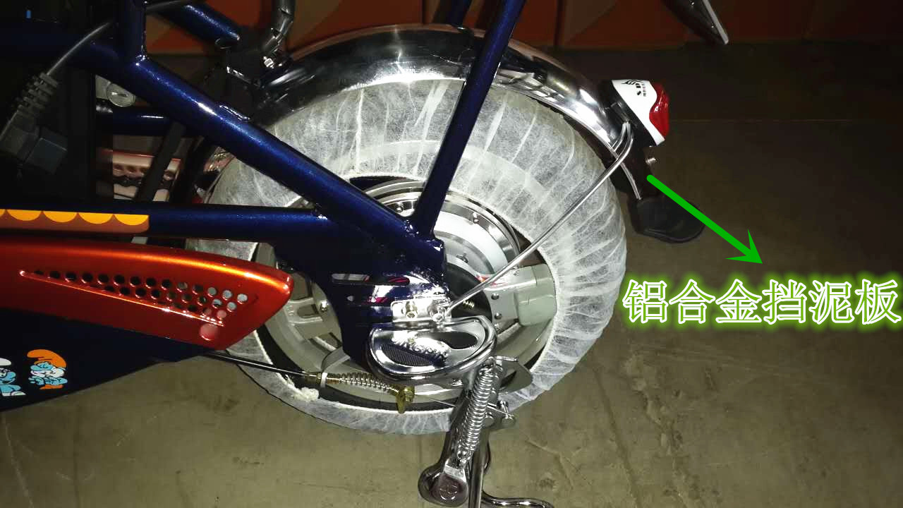 锂电自行车美丽行48v一体轮锂电电动车厂家直销16寸迷你轻便单车